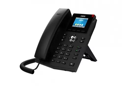 VoIP-телефон Fanvil X3SW, 2 линии, 2 SIP-аккаунта, цветной дисплей, PoE, черный (X3SW)