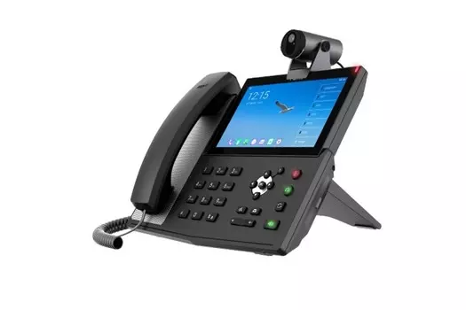 VoIP-телефон Fanvil X7A+CM60, 3 линии, 20 SIP-аккаунтов, цветной дисплей, PoE, черный (X7A+CM60)