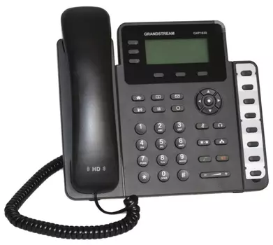VoIP-телефон Grandstream GXP1630, 3 линии, монохромный дисплей, PoE