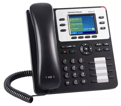VoIP-телефон Grandstream GXP2130 V2, 3 линии, цветной дисплей, PoE