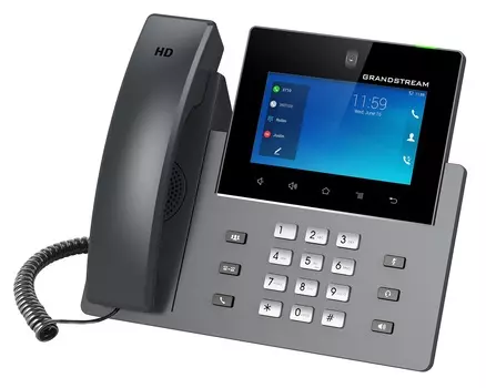 VoIP-телефон Grandstream GXV3350, 16 линий, 16 SIP-аккаунтов, цветной дисплей, PoE, серый