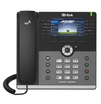 VoIP-телефон Htek UC926E RU, 16 линий, 16 SIP-аккаунтов, цветной дисплей, PoE, черный (UC926E RU)