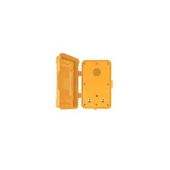 VoIP-телефон J&amp;R JR102-2B-Y-SIP, PoE, оранжевый, Всепогодный вандалозащищенный промышленный с защитной крышкой