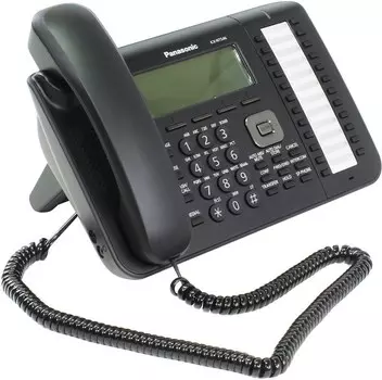 VoIP-телефон Panasonic KX-NT546RU-B, монохромный дисплей, PoE, черный
