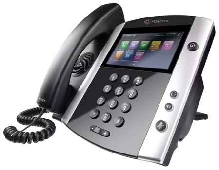 VoIP-телефон Polycom VVX 600, 16 линий, цветной дисплей, PoE