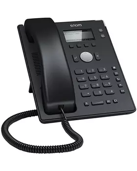 VoIP-телефон Snom D120RU, 2 линии, 2 SIP-аккаунта, монохромный дисплей, PoE, черный (D120RU)