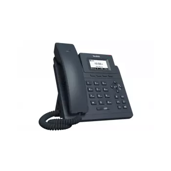 VoIP-телефон Yealink SIP-T30, 1 SIP-аккаунт, монохромный дисплей, черный (SIP-T30)