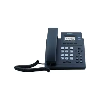 VoIP-телефон Yealink SIP-T31, 2 линии, 2 SIP-аккаунта, монохромный дисплей, черный/серебристый