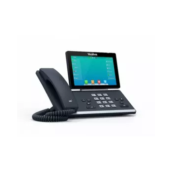 VoIP-телефон Yealink SIP-T57W, 16 SIP-аккаунтов, цветной дисплей, PoE, черный/серебристый, без БП