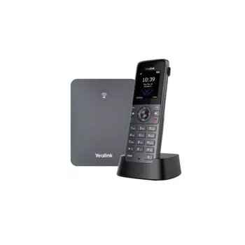 VoIP-телефон Yealink W73P, 20 линий, 10 SIP-аккаунтов, цветной дисплей, DECT, серый