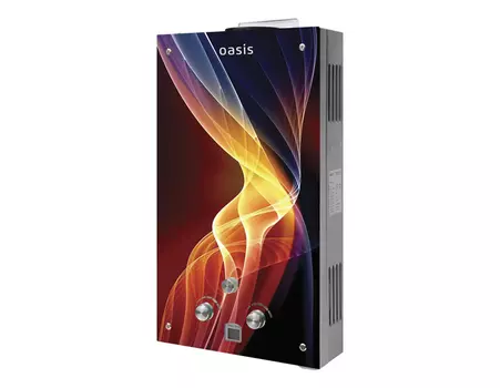 Водонагреватель газовый проточный 10л/мин 20 кВт, Oasis 20RG Glass (20RG)