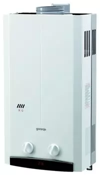 Водонагреватель газовый проточный 10л/мин, 75°C, вертикальная, нижняя подводка, способ крепления: настенный установка, Gorenje GWH 10 NNBW (435135)