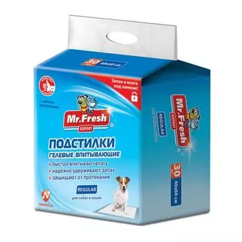Подстилки для кошек и собак Mr.Fresh Expert Regular 40х60см 30шт