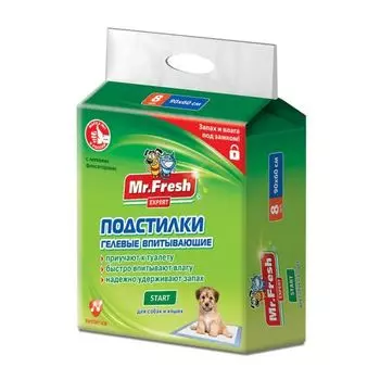 Подстилки для кошек и собак Mr.Fresh Expert Start 90х60см 8шт