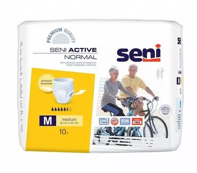 Подгузники-трусики для взрослых Normal Active Seni/Сени 10шт р.M (2)