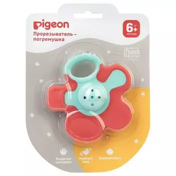 Прорезыватель-погремушка 6+ мес. Pigeon/Пиджен