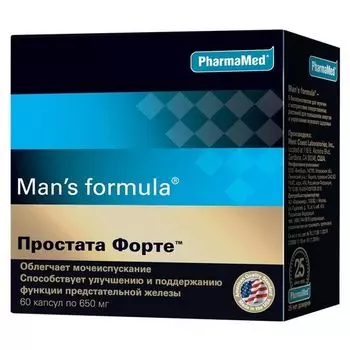 Простата Форте Man's formula/Мен-с формула капсулы 60шт