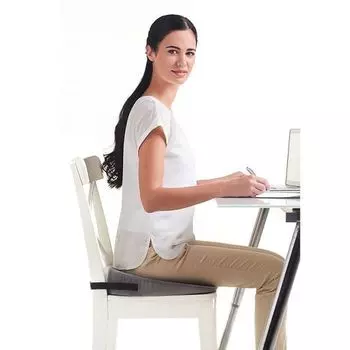 Подушка ортопедическая с откосом на сидение П17 серый Spectraseat Trelax/Трелакс 40х44см