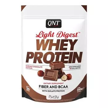 Протеин Сывороточный белок Light Digest Protein Whey (Лайт Дайджест Протеин Вей) Шоколад-лесной орех QNT 500г