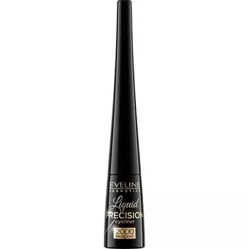 Подводка EVELINE (Эвелин) водостойкая для глаз Liquid precision eyeliner 2000 procent матовая