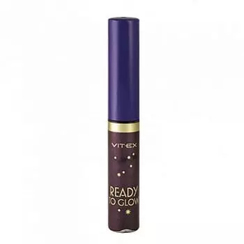Подводка жидкая для глаз с блестками тон 85 Night violet Ready To Glow Витэкс 4,8мл