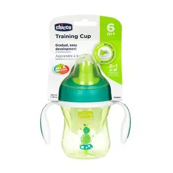 Поильник Chicco (Чикко) Training Cup для детей от 6 мес. 200 мл