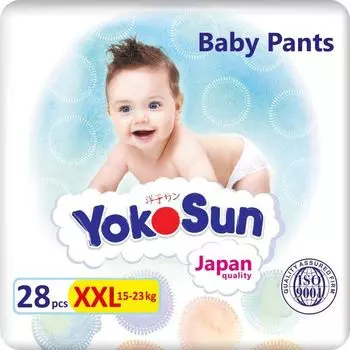 Подгузники-трусики детские YokoSun 15-23кг 28шт р.XXL