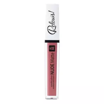 Помада губная жидкая матовая Nude matte complimenti Relouis 4,5г тон 12 Тёплый коралловый нюд