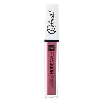 Помада губная жидкая матовая Nude matte complimenti Relouis 4,5г тон 15 Насыщенный розовый