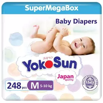 Подгузники YokoSun 5-10кг 62шт 4уп р.M