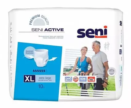 Подгузники-трусики для взрослых Active Seni/Сени 10шт р.XL (4)