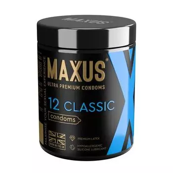 Презервативы из натурального латекса Classic Maxus/Максус 12шт