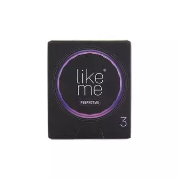 Презервативы ребристые Like Me 3шт