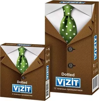 Презервативы точечные Dotted Vizit/Визит 12шт
