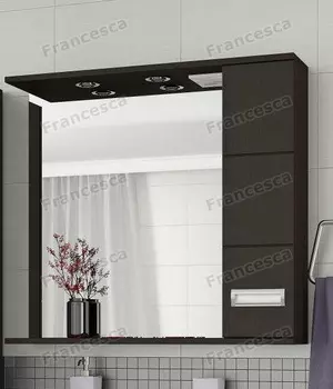 Зеркало-шкаф Francesca Кубо 80 2С венге