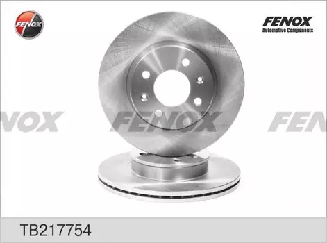 Тормозной диск FENOX TB217754 вентилируемый передняя ось