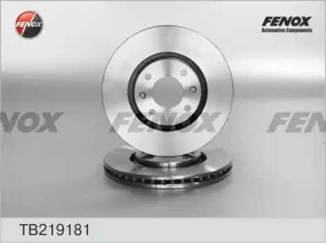 Тормозной диск FENOX TB219181 вентилируемый передняя ось