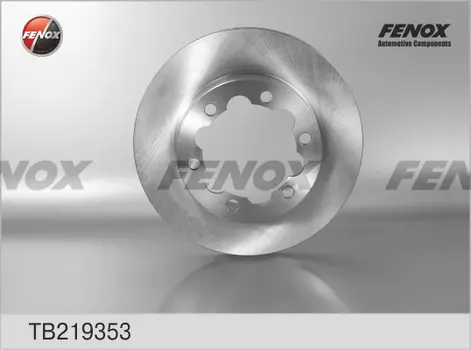 Тормозной диск FENOX TB219353 вентилируемый задняя ось