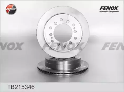 Тормозной диск FENOX TB215346 вентилируемый задняя ось