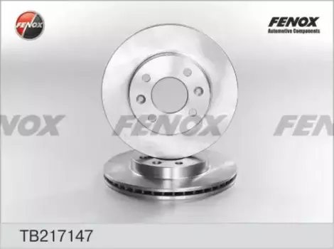 Тормозной диск FENOX TB217147 вентилируемый передняя ось