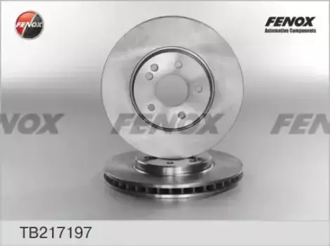 Тормозной диск FENOX TB217197 вентилируемый передняя ось