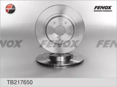 Тормозной диск FENOX TB217650 вентилируемый передняя ось