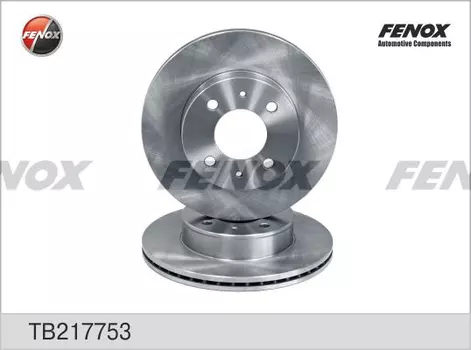 Тормозной диск FENOX TB217753 вентилируемый передняя ось