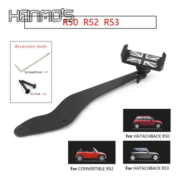 Для MINI Cooper R55 R56 R57 GPS-держатель для телефона, автомобильный Стайлинг, внутренний кронштейн для MINI R50 R52 R53 R60 R61, мобильная навигация R55 R56 R57 Red