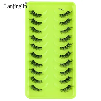 Накладные ресницы Half Eye Lashes 3/10 пар 3D Mink Lashes Natural/Dramatic Handmade Многоразовые накладные ресницы Инструменты для макияжа Faux Cils