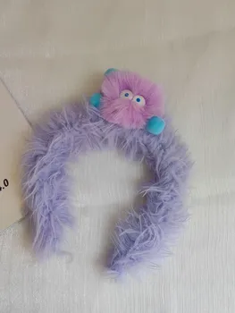 Vitality monster plush funny headband cute girl heart grotesque hairball headband ugly cute design headband hair accessories