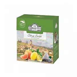 Чай Ahmad Tea Цитрусовый сорбет зеленый, 20 пир.