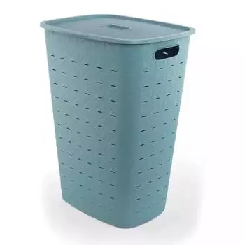 Корзина бельевая Curver Softex 56л, цвет синий