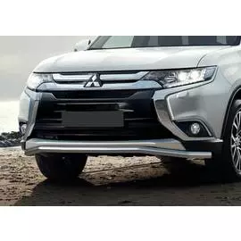 Защита переднего бампера Rival для Mitsubishi Outlander 2015-г.