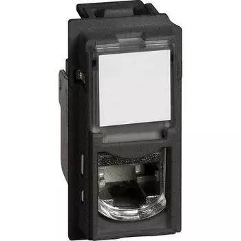 Bticino btnet - Living Now RJ45 STP cat6A черн. KG4279C6AS
